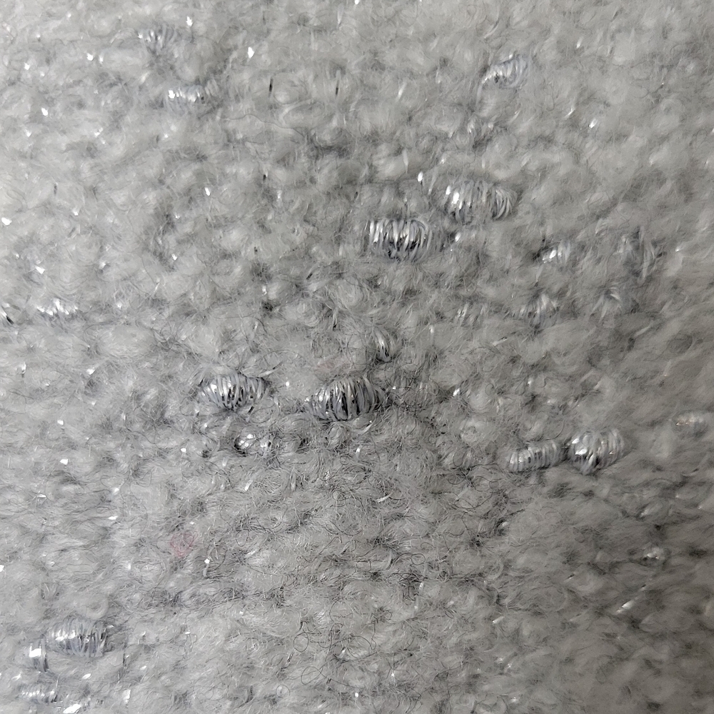 Karl Lagerfeld Gray Women's Bonjour Script Sweater | Size: XL - Picture 8 of 10